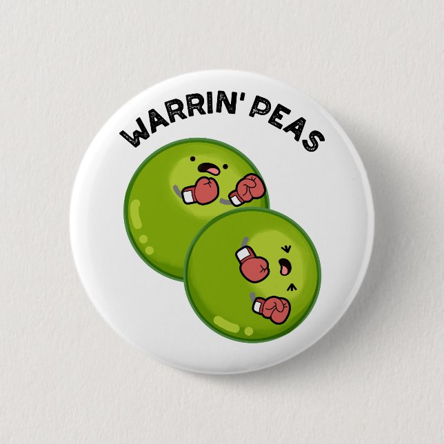 Warrin Peace Funny Pea Pun Knapp (Framsida)