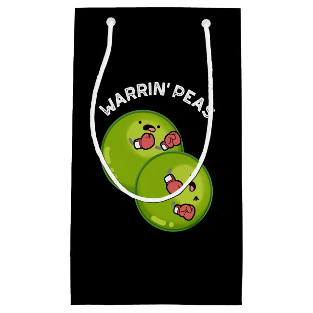 Warrin Peace Funny Pea Pun Mörk BG (Framsidan)