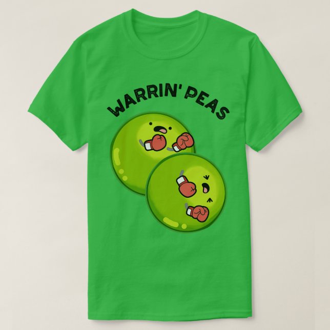 Warrin Peace Funny Pea Puns 1 T Shirt (Design framsida)