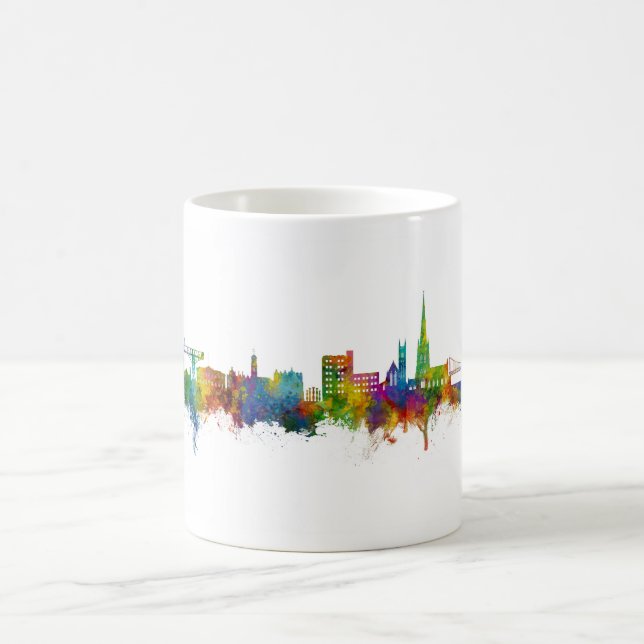 Warrington England Skyline Kaffemugg (Center)