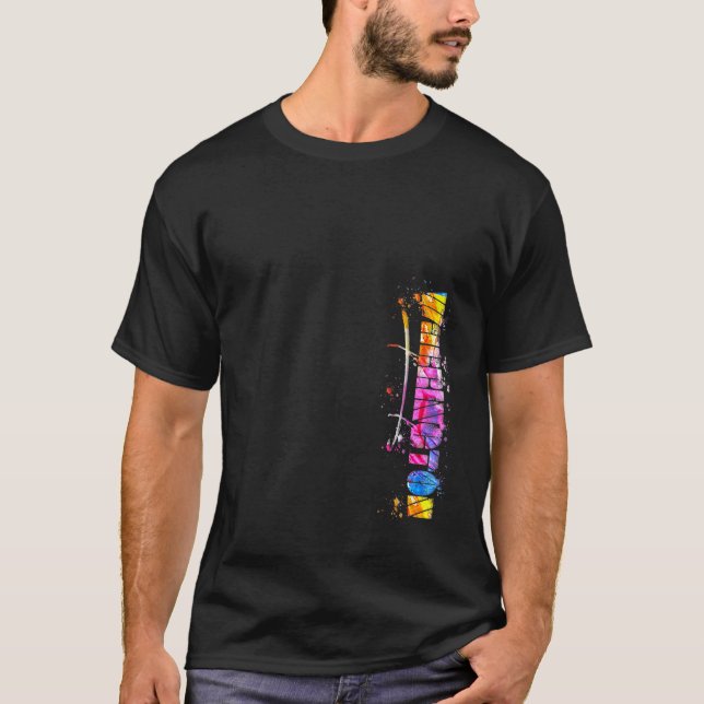 Warrington Lettering Watercolor Warrington T Shirt (Framsida)