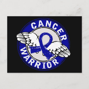 Warrior 14C Colon Cancer Vykort