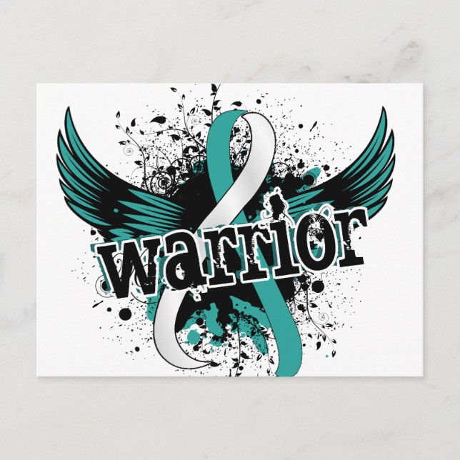 Warrior 16 Livmoderhalscancer Vykort (Framsida)