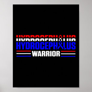 Warrior 1 för att öka medvetenheten om hydrocephal poster