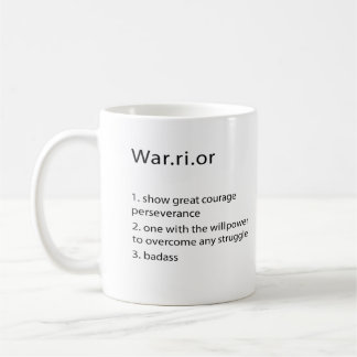 Warrior, Anpassningsbar Warrior Gift, Alcoholics A Kaffemugg
