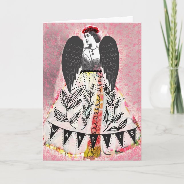 Warrior, blank card, artwork by Lisa Casineau Kort (Framsida)