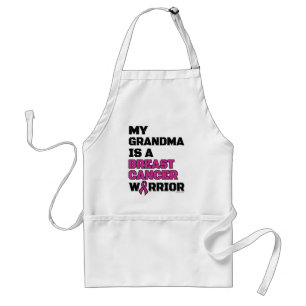 Warrior/Block/Grandma...Breast Cancer Förkläde