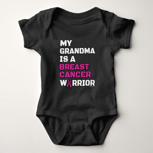 Warrior/Block/Grandma...Breast Cancer T Shirt (Framsida)