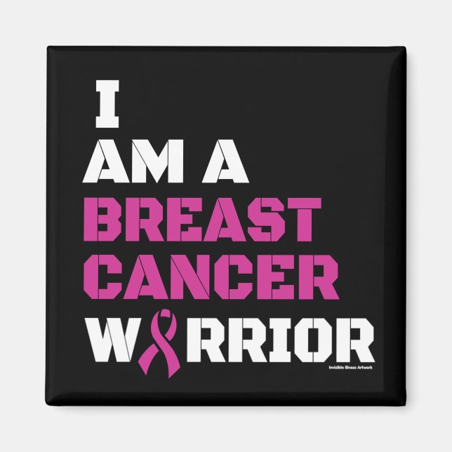 Warrior/Block/I är... bröstcancer Magnet (Framsidan)