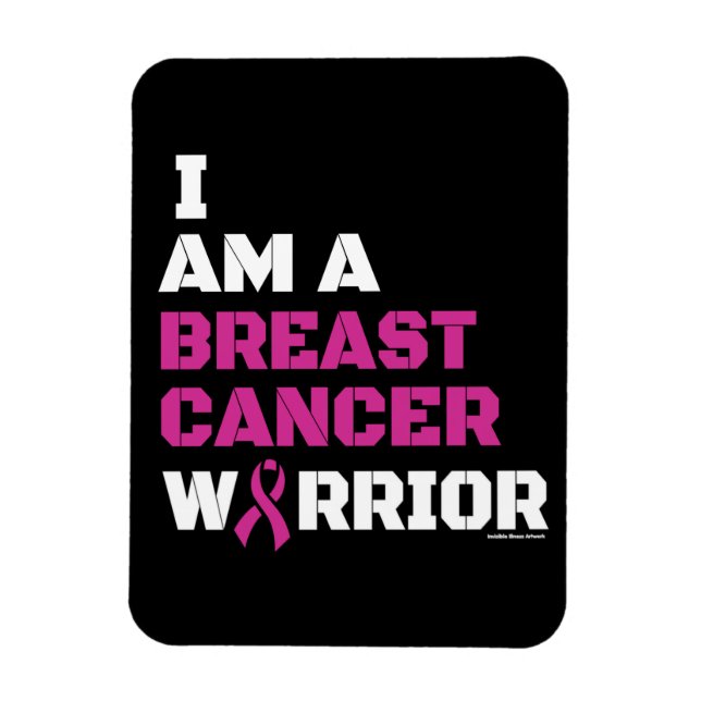 Warrior/Block/I är... bröstcancer Magnet (Vertikal)