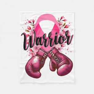 Warrior Boxing-handskar Rosa Ribbon Breast Cancer Fleecefilt