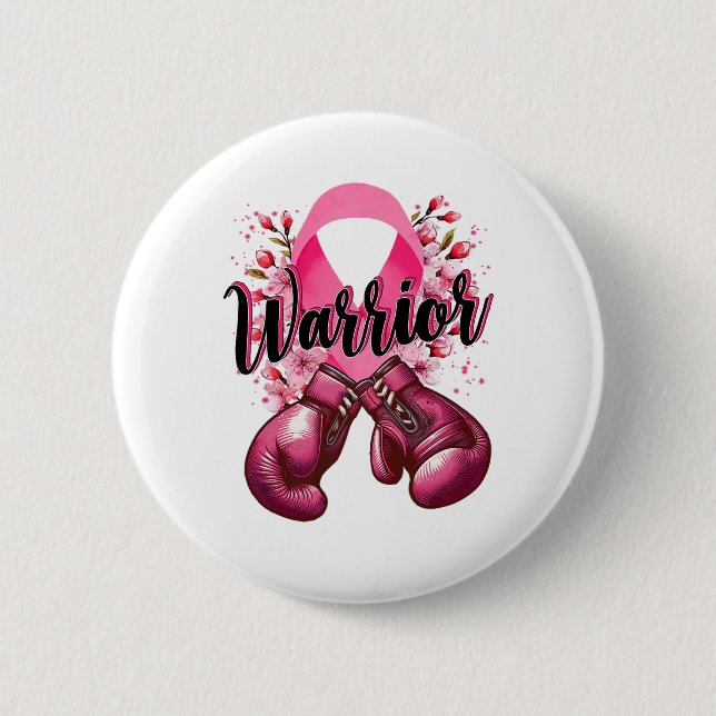 Warrior Boxing-handskar Rosa Ribbon Breast Cancer  Knapp (Framsida)