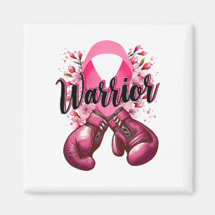 Warrior Boxing-handskar Rosa Ribbon Breast Cancer Magnet