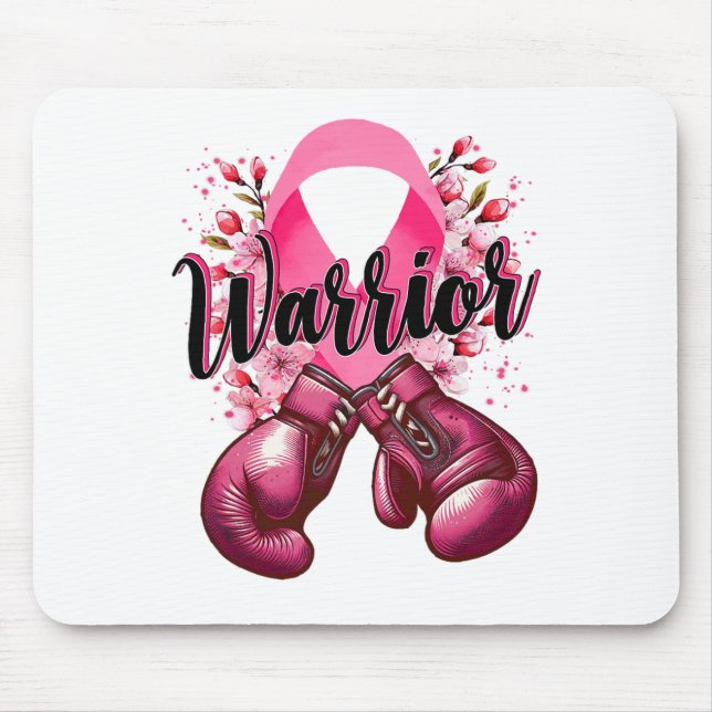 Warrior Boxing-handskar Rosa Ribbon Breast Cancer  Musmatta (Framsidan)