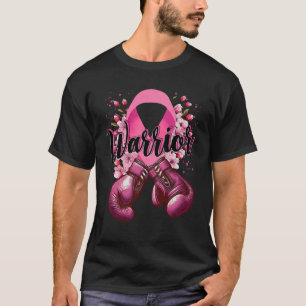 Warrior Boxing-handskar Rosa Ribbon Breast Cancer T Shirt