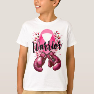 Warrior Boxing-handskar Rosa Ribbon Breast Cancer  T Shirt
