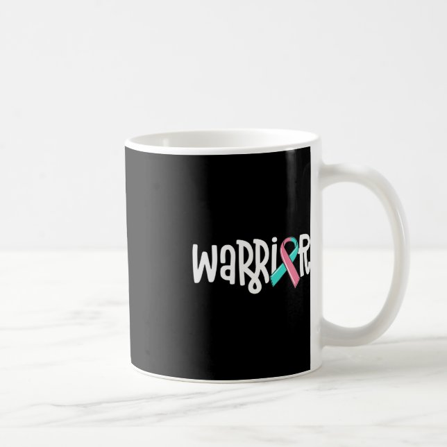 Warrior BRCA Breast Cancer Awareness Previvor Mase Kaffemugg (Höger)