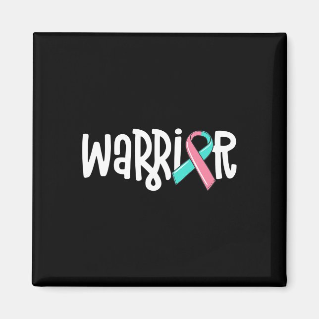 Warrior Brca Breast Cancer Awareness Previvor Mase Magnet (Framsidan)