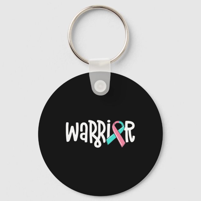 Warrior Brca Breast Cancer Awareness Previvor Mase Nyckelring (Framsida)