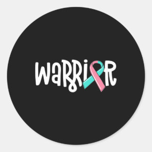 Warrior BRCA Breast Cancer Awareness Previvor Mase Runt Klistermärke
