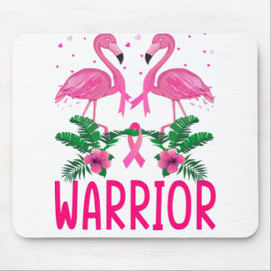 Warrior Breast Cancer Awareness Flamingo T-Shirt Musmatta