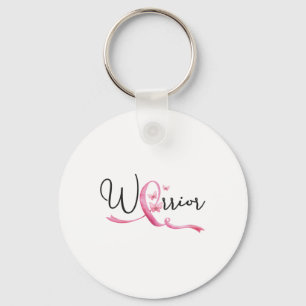 Warrior Breast Cancer Month Butterflies Rosa Ribbo Nyckelring