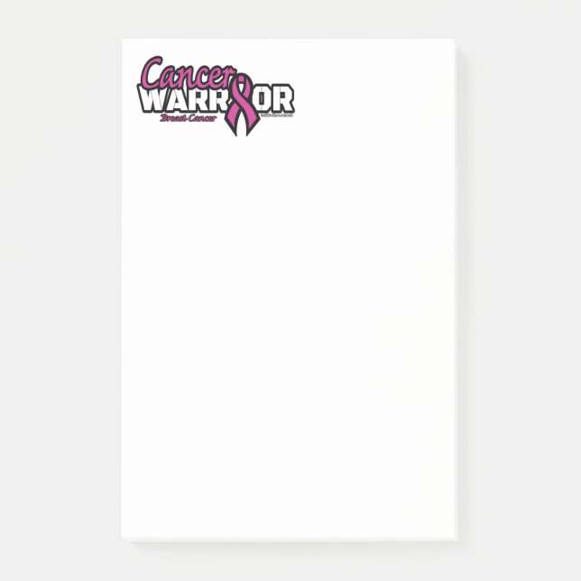 Warrior... bröstcancer post-it block (Framsida)
