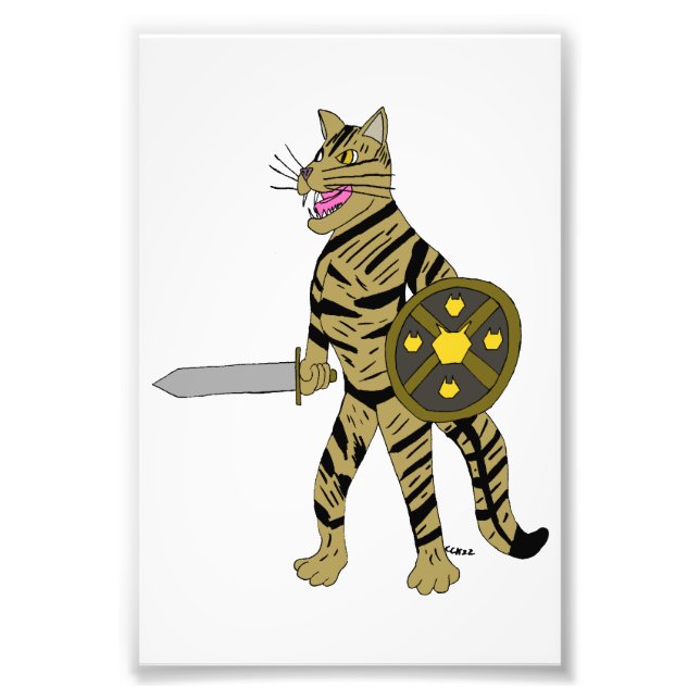 Warrior Cat Fototryck (Framsidan)