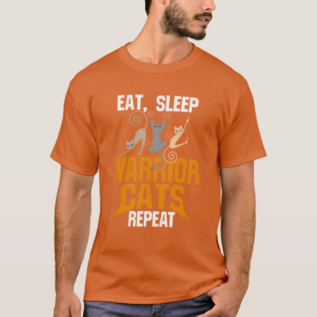 Warrior Cat Gift Eat Ssov Warrior Cats Re Boy T Shirt (Framsida)