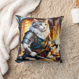 Warrior Cat in Armor by Flickering Flame Kudde