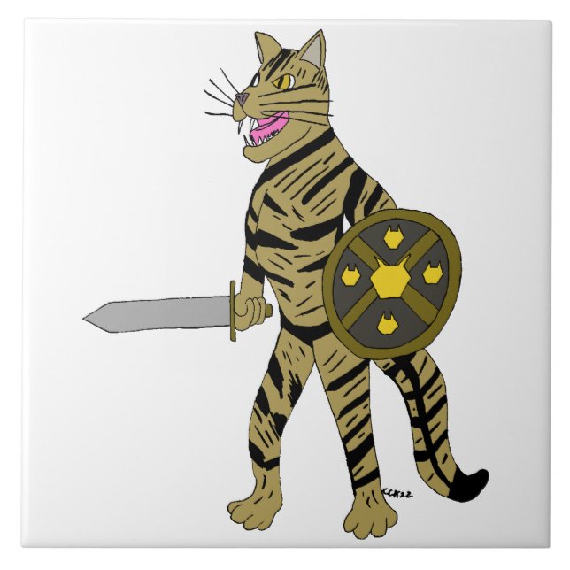 Warrior Cat Kakelplatta (Framsidan)