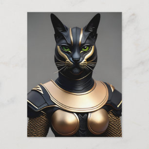 Warrior Cat Person-vykort Vykort
