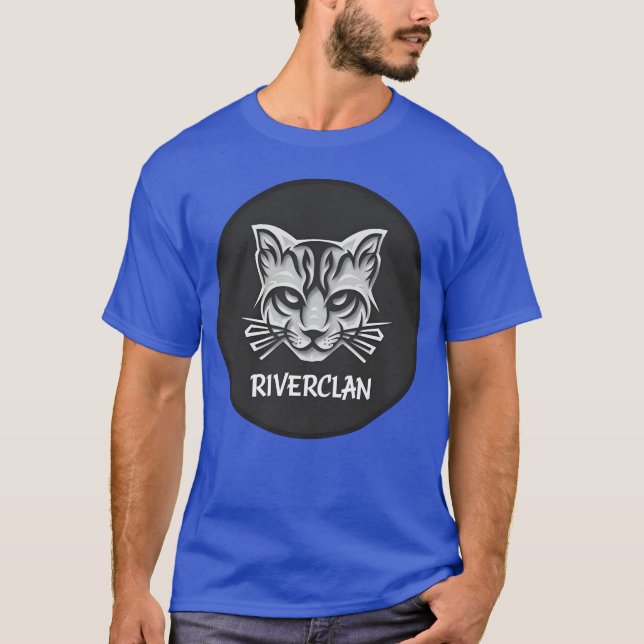 Warrior Cat Riverclanhunderclan vän T Shirt (Framsida)