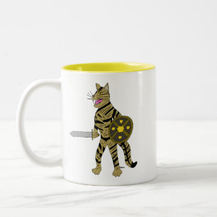 Warrior Cat Två-Tonad Mugg