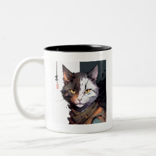 Warrior Cat Två-Tonad Mugg
