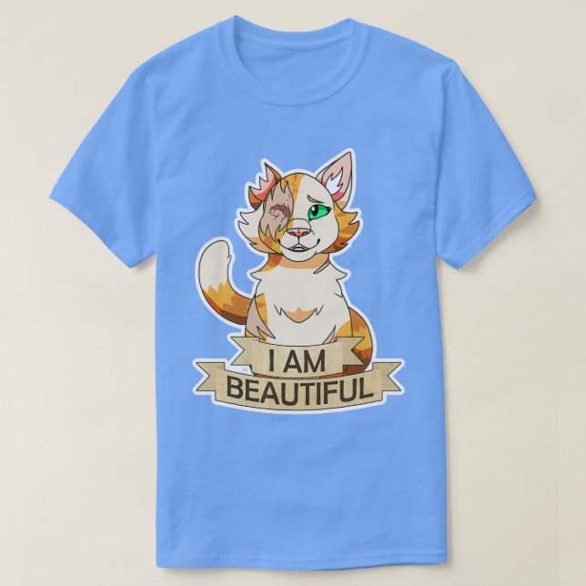Warrior Cats Jag är vacker Brightheart  T Shirt (Design framsida)