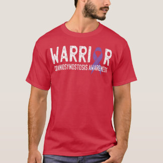 Warrior Craniosynostosis CSO Medvetenhet Lila Band T Shirt