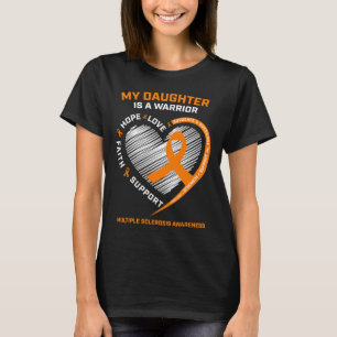 Warrior Daughn Bära Orange Många Sclerosis Aw T Shirt