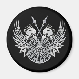 Warrior-Döskallar Magnet