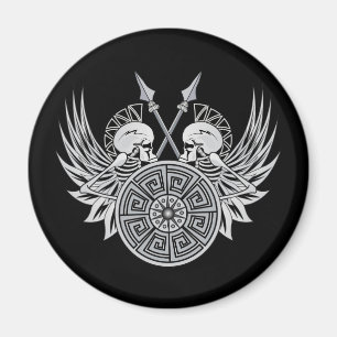 Warrior-Döskallar Magnet