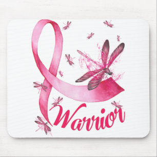 Warrior Dragonfly Breast Cancer Awareness T-Shirt. Musmatta