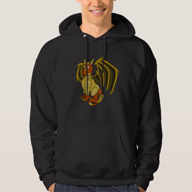 Warrior draon tecknad Sweatshirt (Framsida)