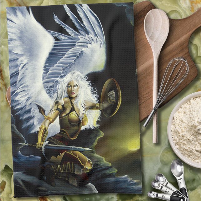 Warrior Fantasy Angel Sword Kökshandduk (Skapare uppladdad)
