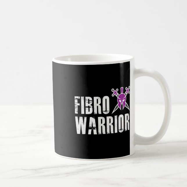 Warrior - Fibromyalgia Awareness Fighter 1 Kaffemugg (Höger)