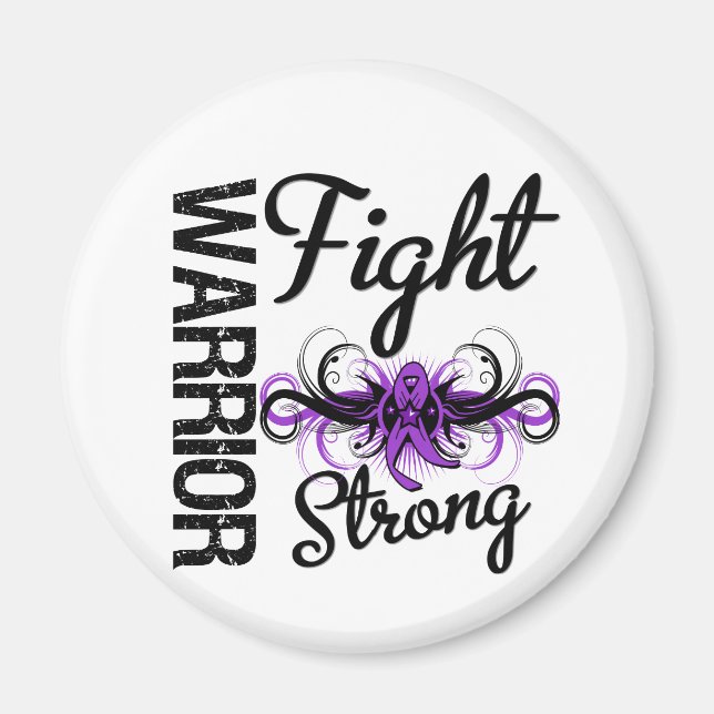 Warrior Fight Strong GIST Cancer Magnet (Framsidan)