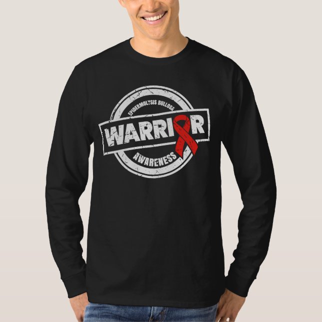 "Warrior" för Epidermolysis Bullosa Awareness Mon T Shirt (Framsida)