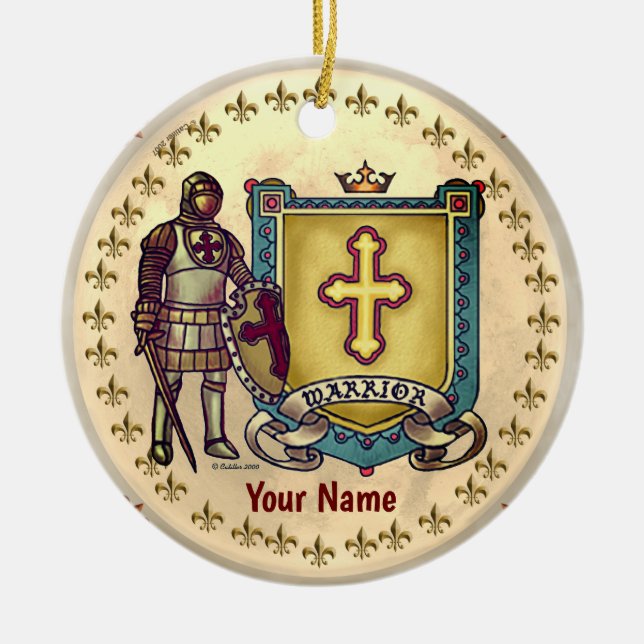 Warrior For Jesus Christian ornament (Framsidan)