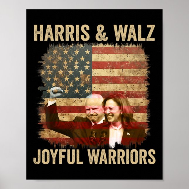 Warrior For Kamala Harris Tim Walz 2024 1 Poster (Framsidan)