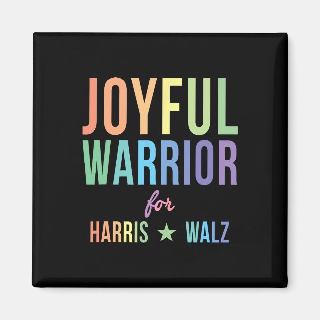 Warrior For Kamala Harris Tim Walz 2024 2 Magnet (Framsidan)