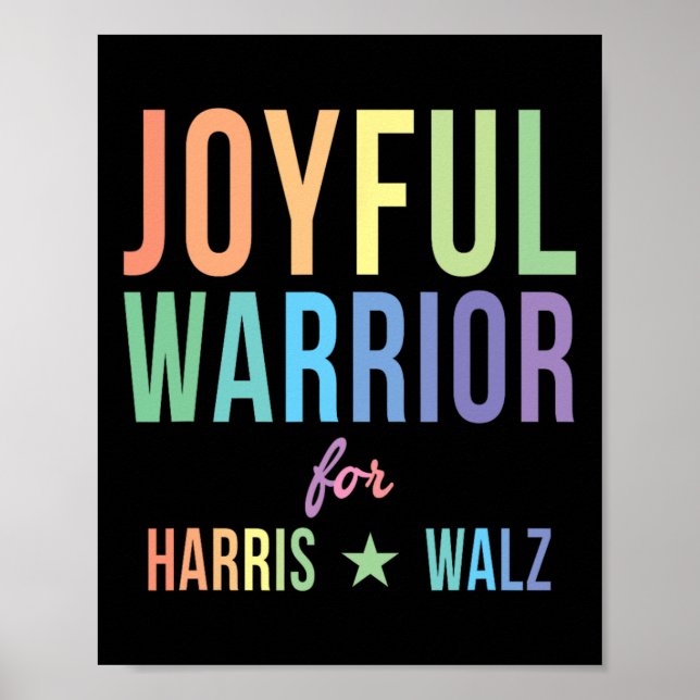 Warrior For Kamala Harris Tim Walz 2024 2 Poster (Framsidan)